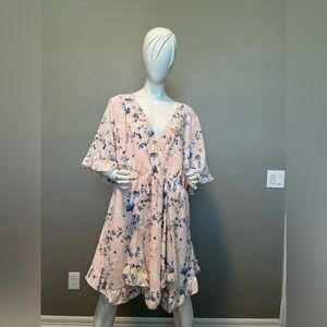 Simplee Plus Floral Mini Dress Size 4